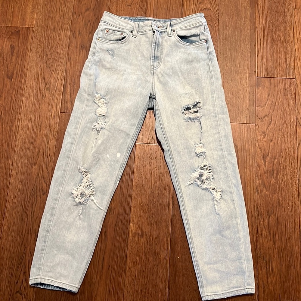 High waisted mom jeans